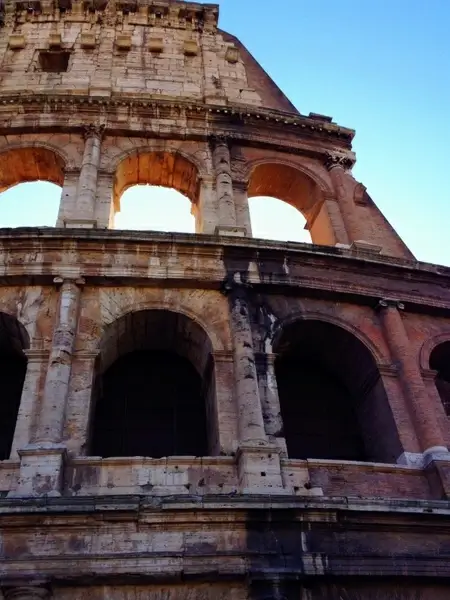 amphitheater ancient arch architecture brick building