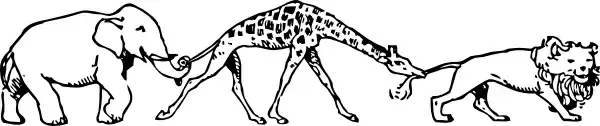 Animal Parade clip art