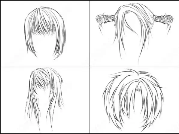 anime hairs brush