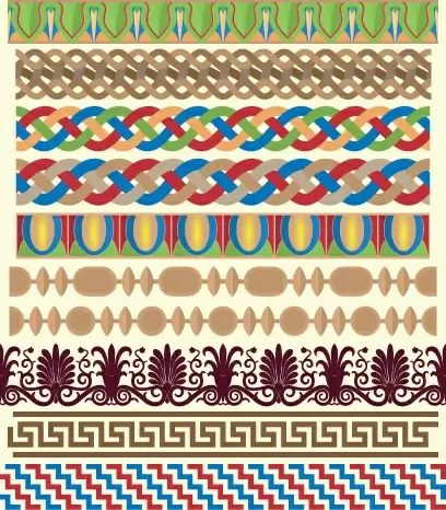 antique decorative pattern border vector