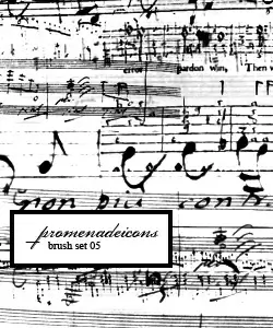 Antique Music Brushes
