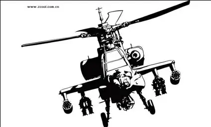 Apache helicopters vector material