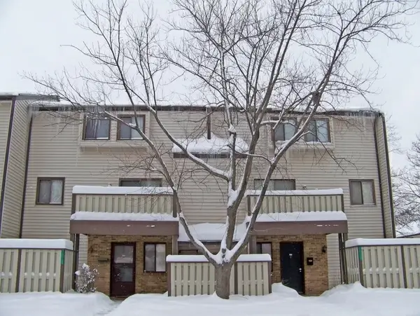 apartment building in snow