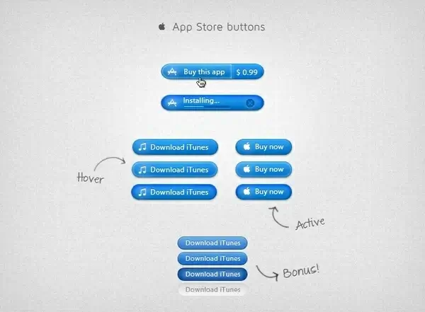 App Store Buttons