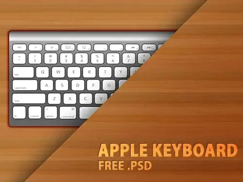 Apple Keyboard PSD file 