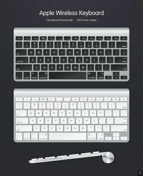 apple keyboard psd source files