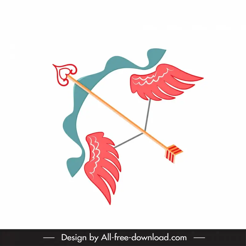 archer valentine icon classic angel wings decor