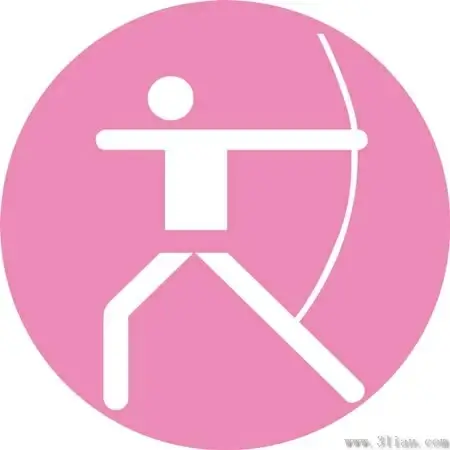 archery icon vector