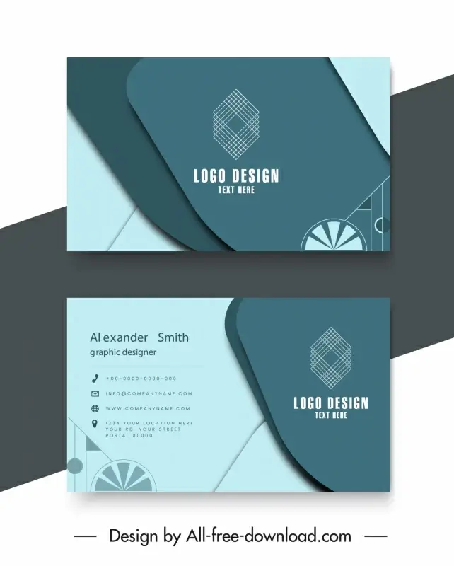 architect business card design templates modern elegant geometric decor