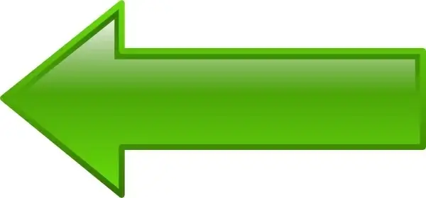 Arrow-left-green clip art