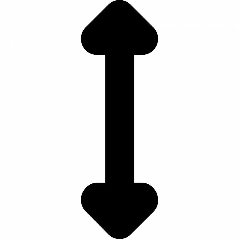 arrows alt v flat vertical sign icon