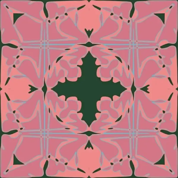 Art Nouveau Tile Pattern clip art