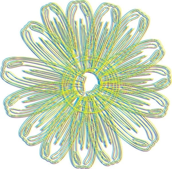 artistic flower vector