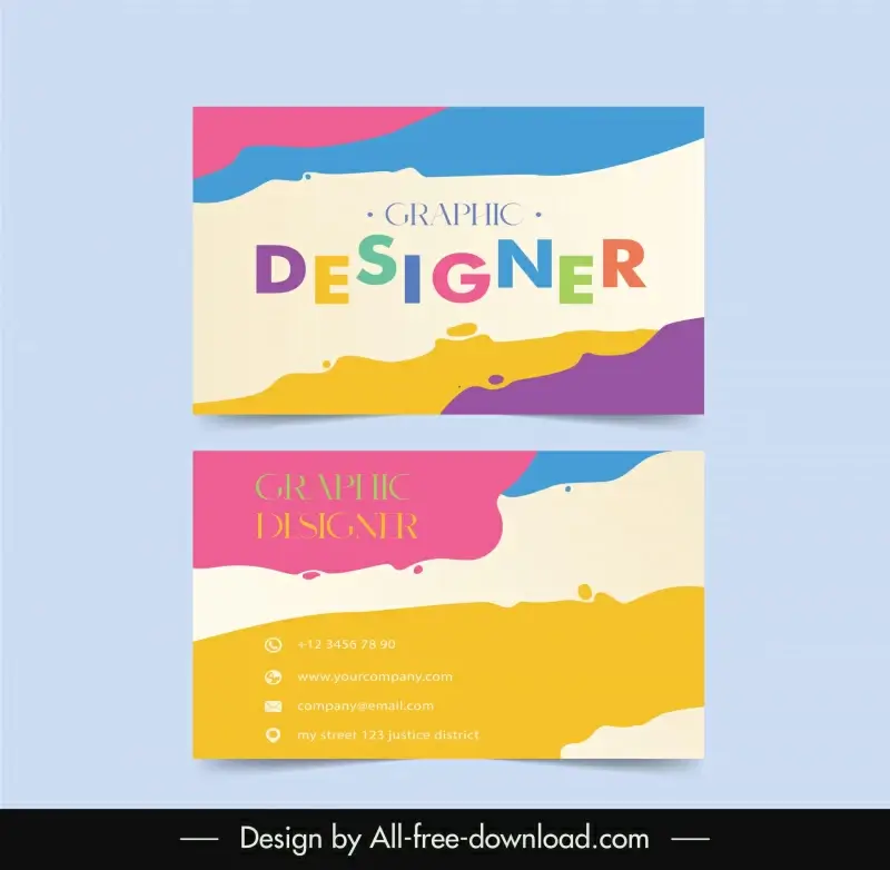 arts crafts business card template abstract classic