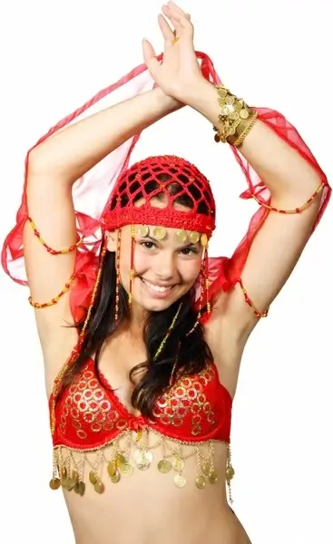 attractive belly costume