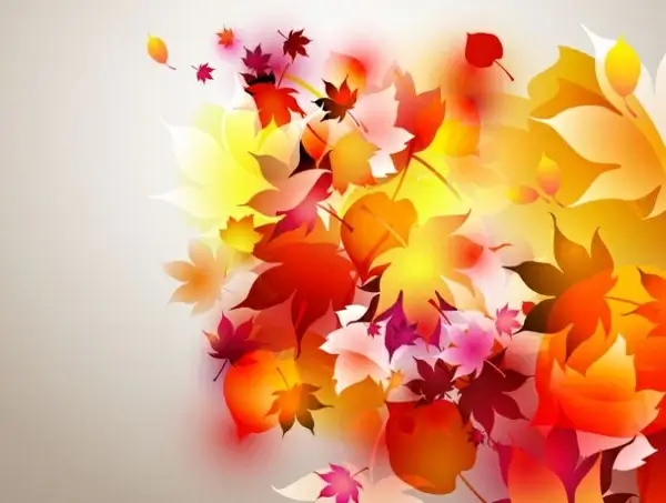 autumn leaves background colorful decoration