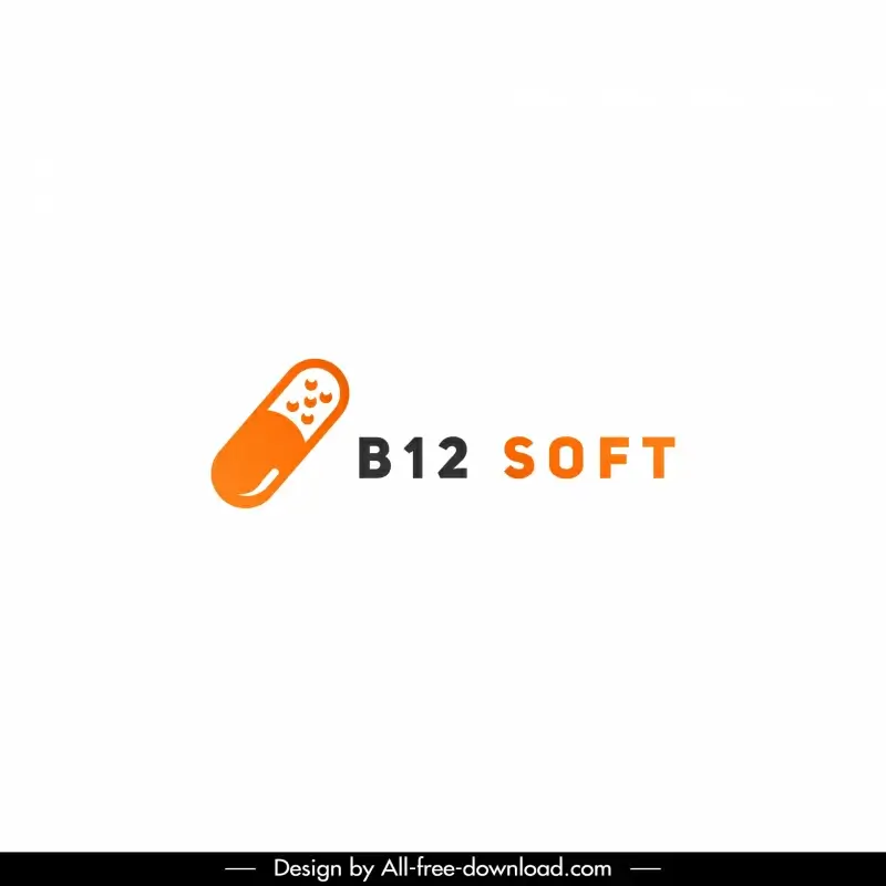 b12 soft capsule logo flat classic
