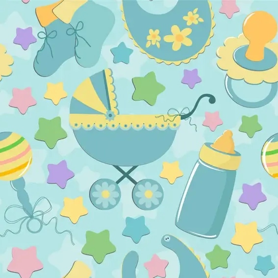 baby cute background vector