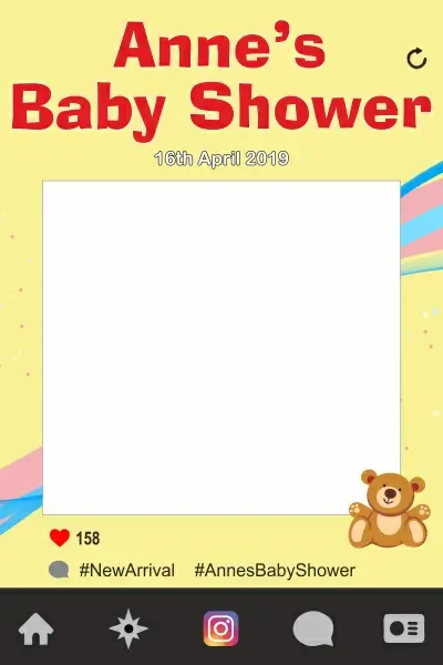 baby shower photo frame