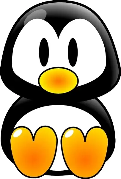 Baby Tux clip art