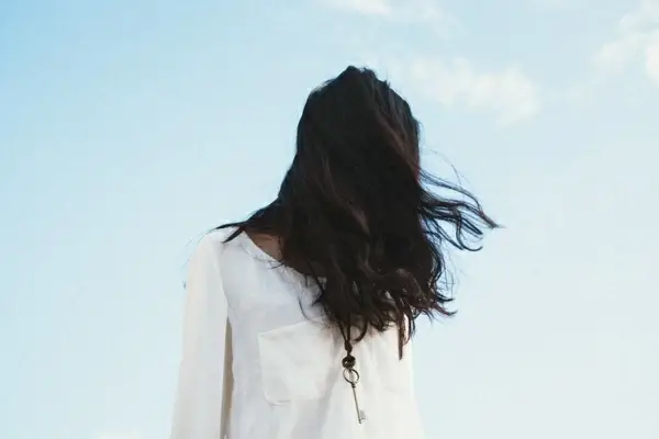 back beach beautiful child cold fashion female girl 