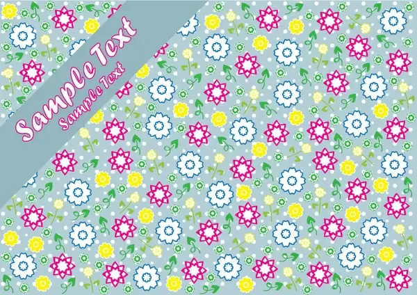 background card design with flowers 