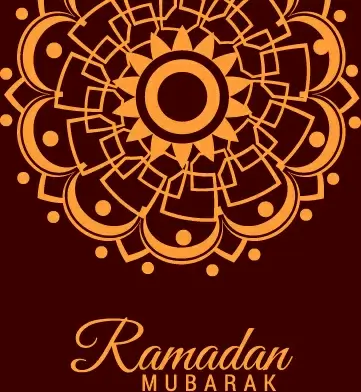 background ramadan mubarak vector design set