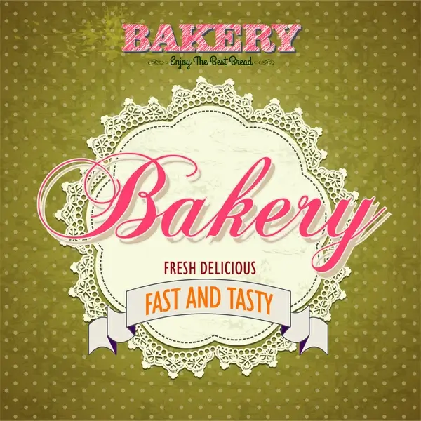 bakery label vintage