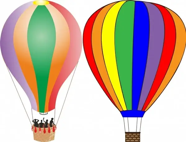 balloons vector illustration in colors design