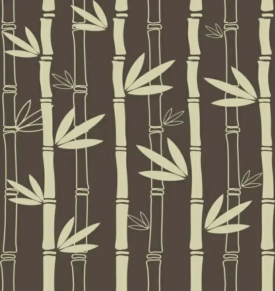 bamboo background flat dark decoration repeating design
