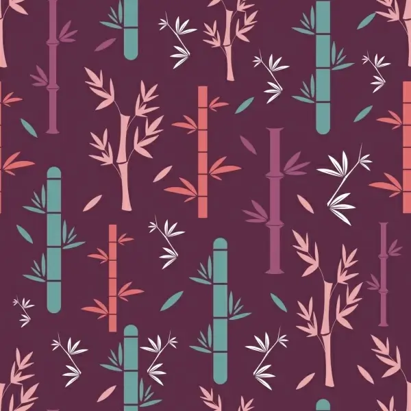 bamboo background multicolored flat repeating design