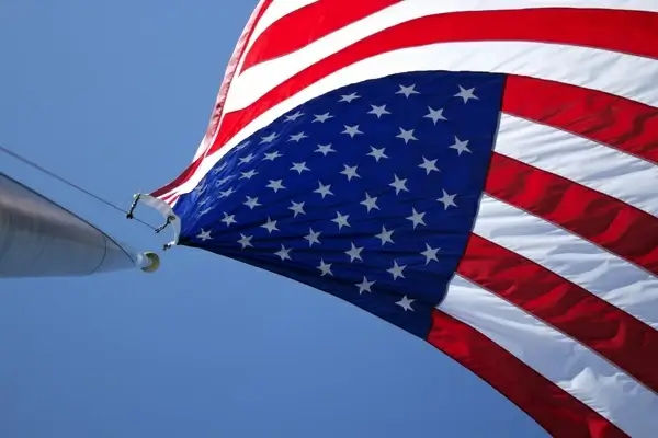 banner blown democracy election flag flagpole