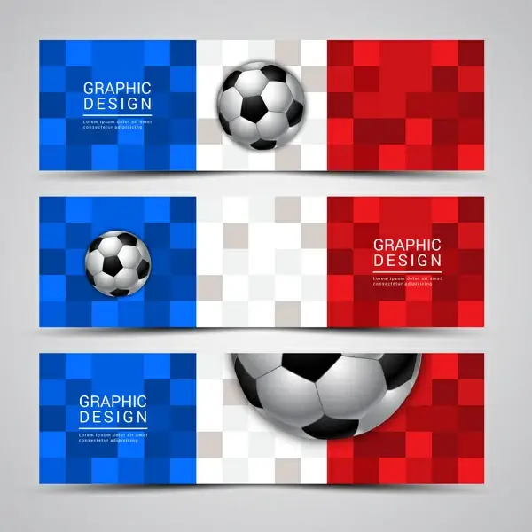 banner euro football cup france 2016 banner