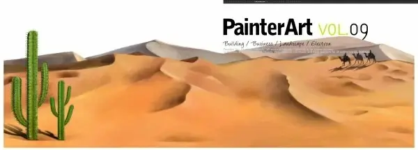 banner illustrator landscape psd layered 6