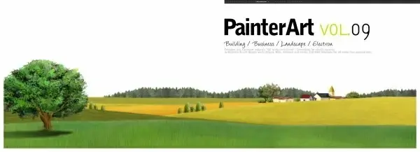 banner illustrator landscape psd layered 8