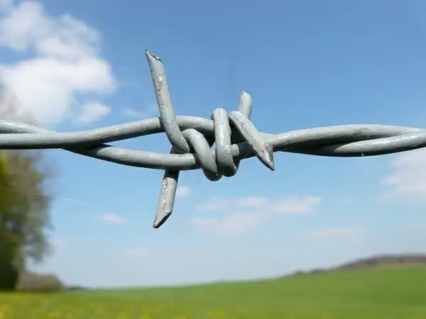 barbed wire fence barbed wire fence