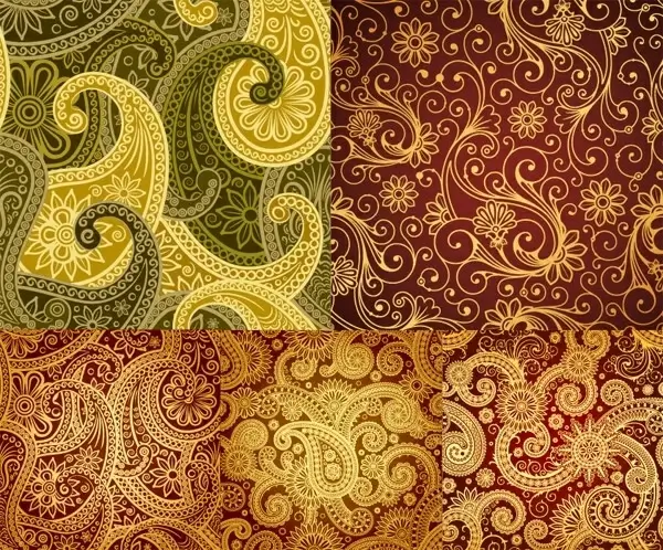beautiful background of classical pattern vector