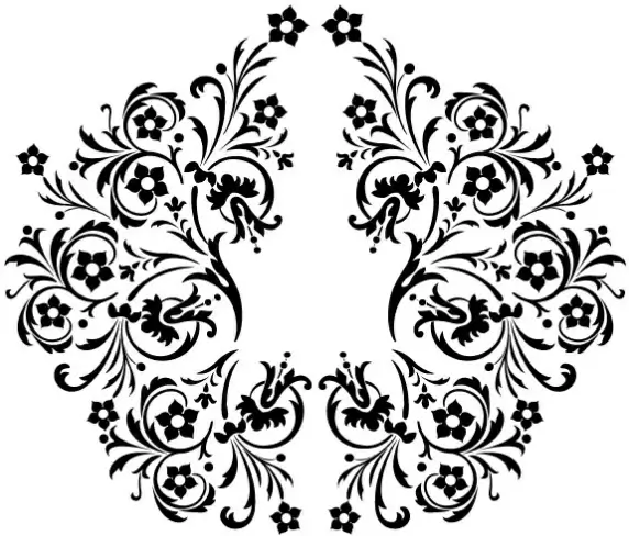 beautiful black and white pattern vector