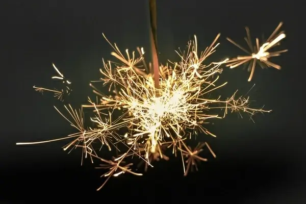 beautiful bright burst celebration closeup color