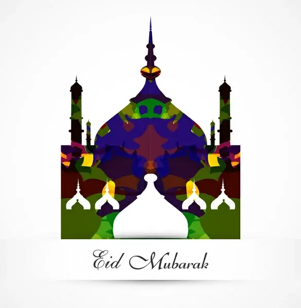beautiful celebration ramadan kareem bright colorful vector