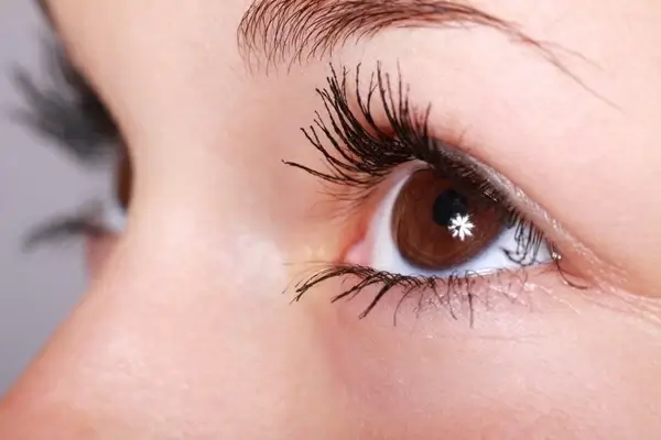 beautiful closeup eye