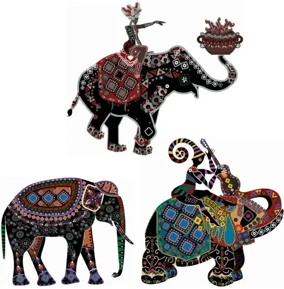 beautiful ethnic style decoration vector clip art
