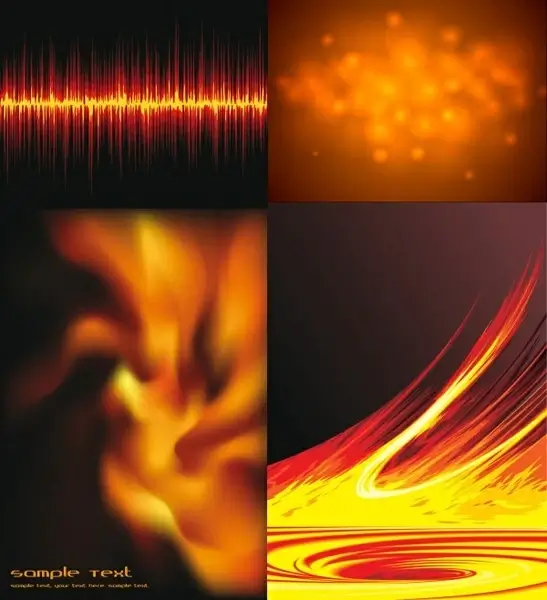 beautiful flame vector clip 2