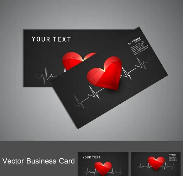 beautiful medical business card or visiting card colorful vector design