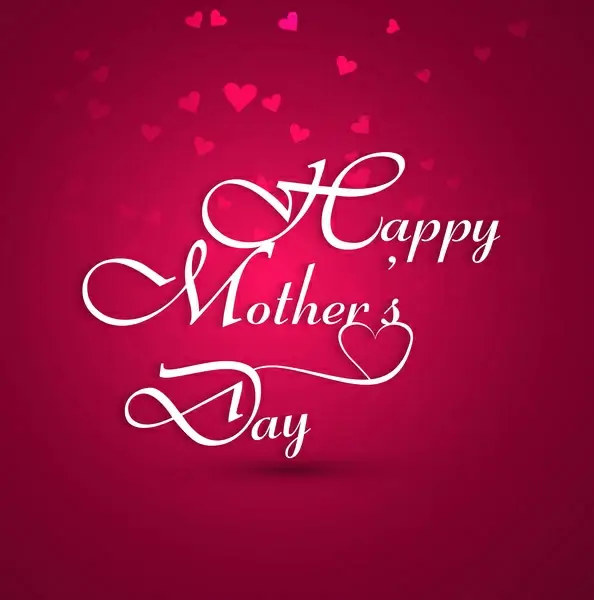 beautiful mothers day card colorful text background illustration