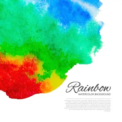 beautiful rainbow watercolor background