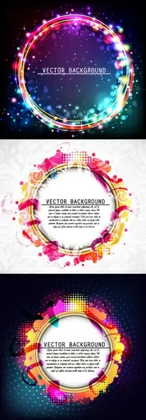 beautiful ring frame vector
