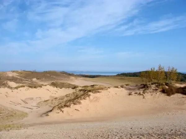 beautiful skies and sand michigan