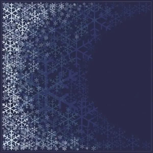 snowflakes background template flat contrast design