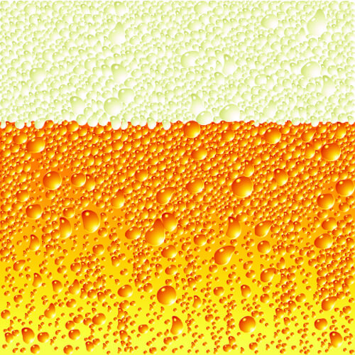 beer bubble creative vector pattern
